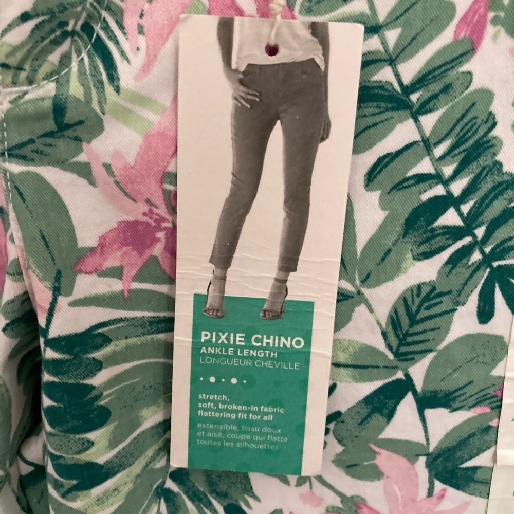 Old Navy NWT Tropical Pixie Chino Pants - Picture 5 of 8